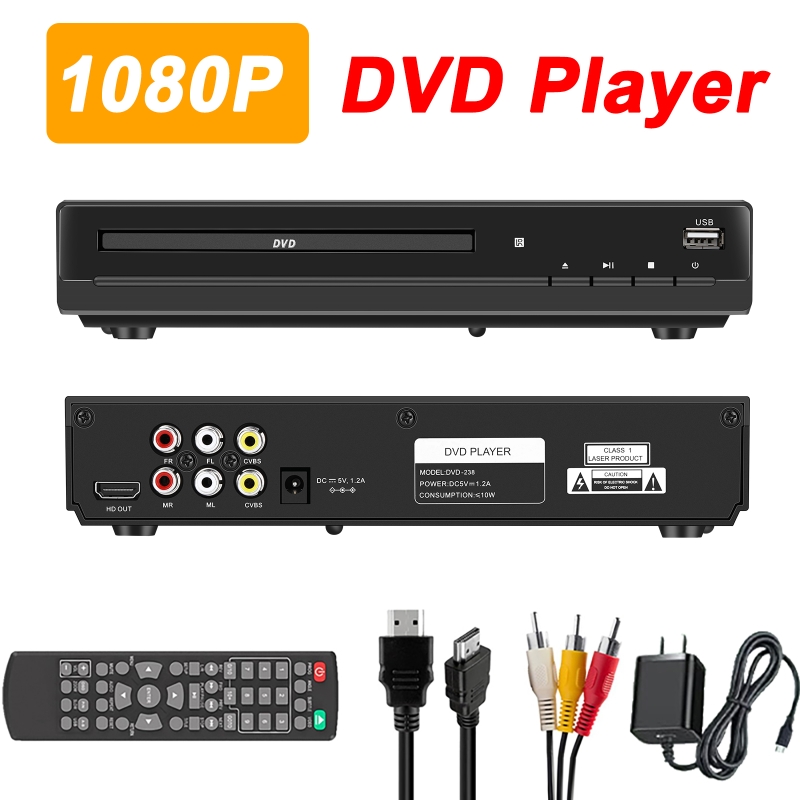 Home Cinema Dvd - Reproductor de DVD 1080P HD, Reproductor