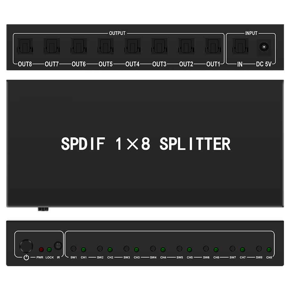 Audio Home Cinema - Divisor de Audio óptico, divisor Digital