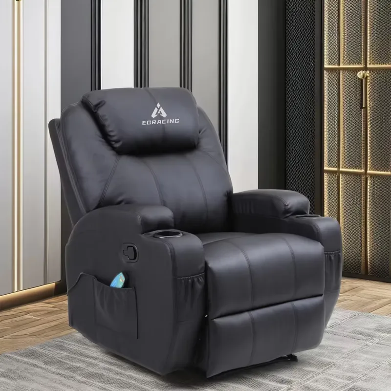 Home Cinema Sofa - Sillón Reclinable Individual Moderno, de Cuero