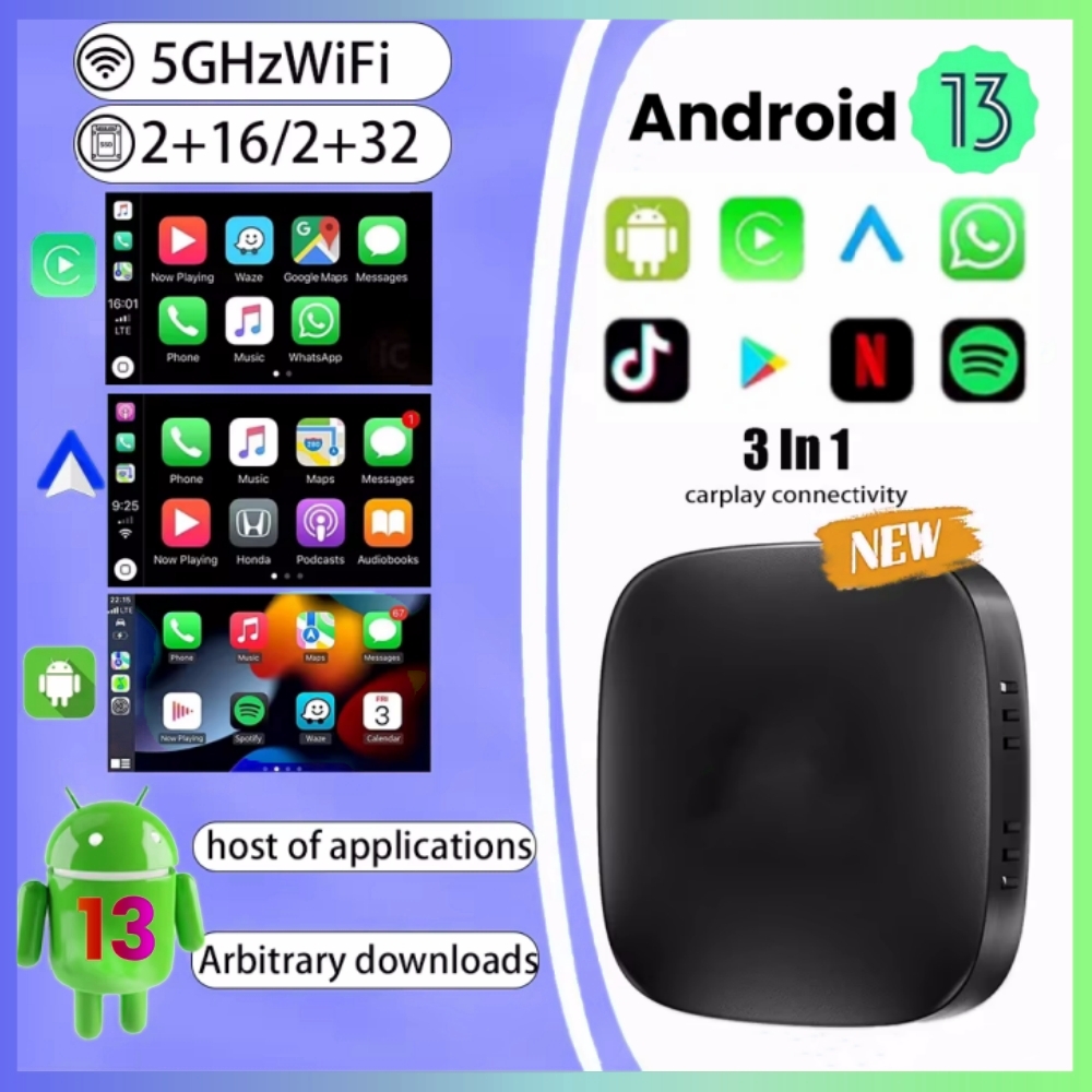 Home Cinema Youtube - Android 13 CarPlay TV Box inalámbrico