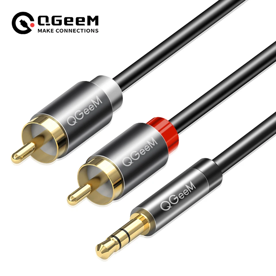 Cable RCA QGeeM 2RCA a 3.5mm,  - Home Cinema Dvd reseña y precio