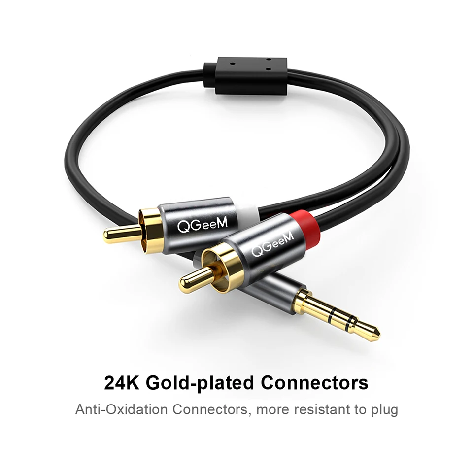 Cable RCA QGeeM 2RCA a 3.5mm,  - Home Cinema Dvd reseña y precio