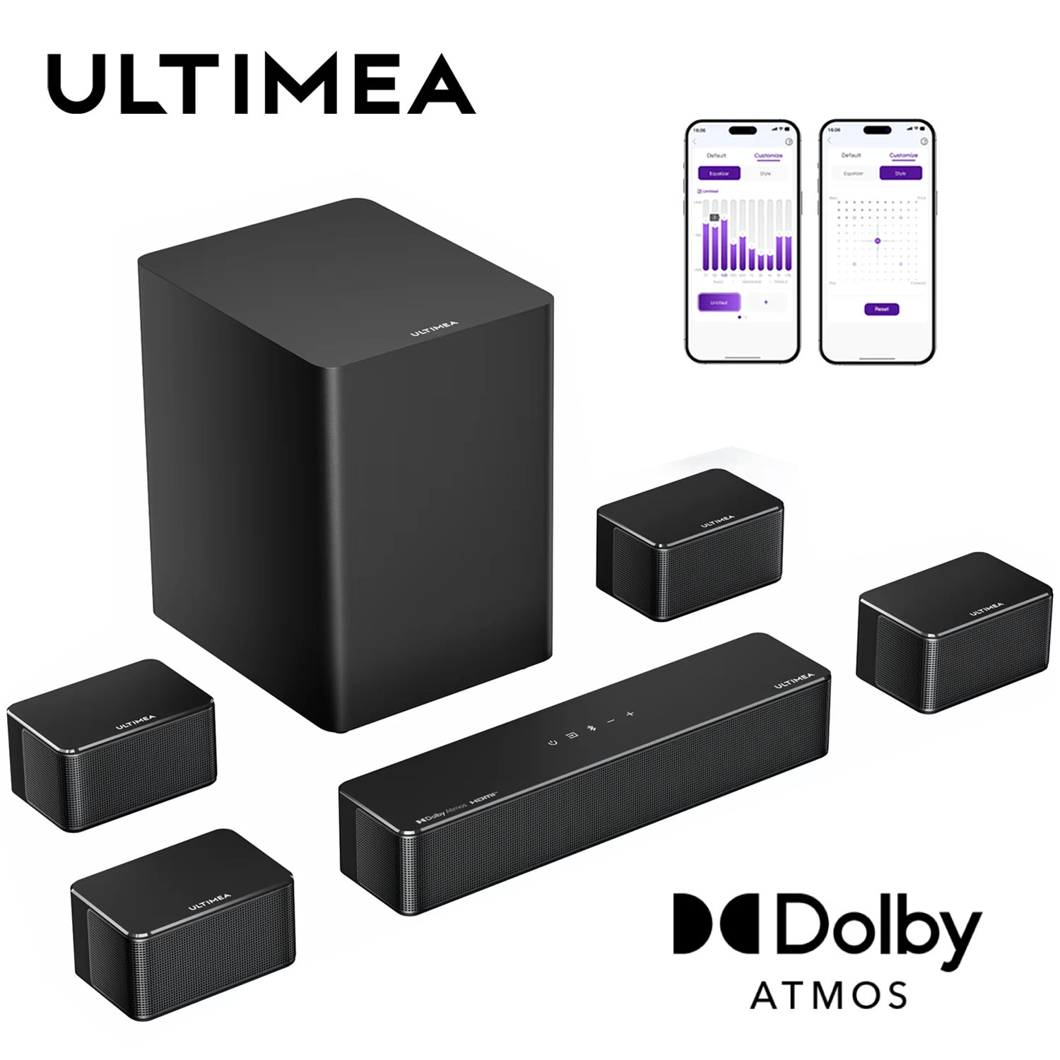 Barra de Sonido ULTIMEA de 500 - Home Cinema Dolby Atmos 7.1 reseña y precio