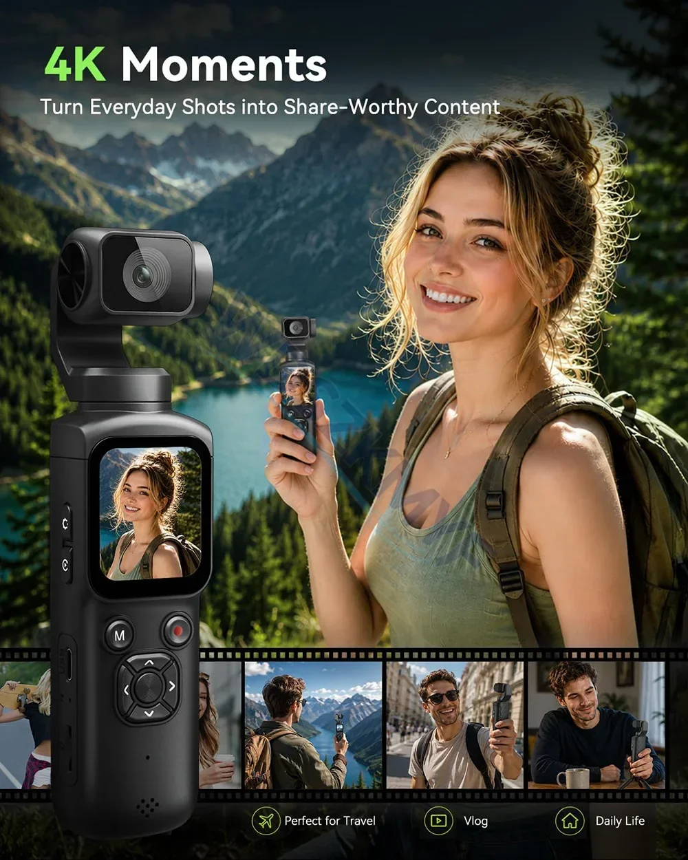 330 °   Cámara de acción portá - Home Cinema Youtube reseña y precio