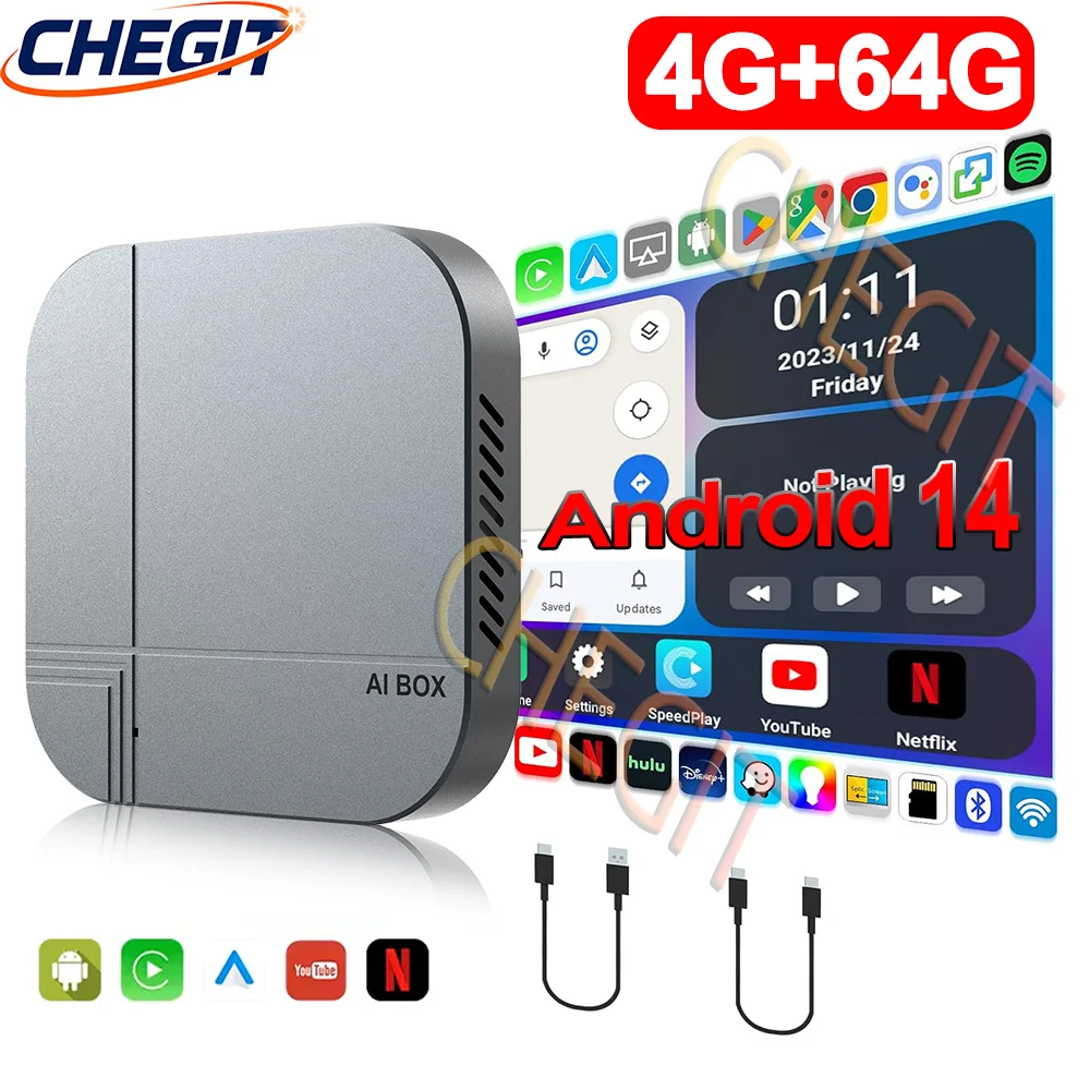Android14 Smart AI Box 4G + 64 - Home Cinema Youtube reseña y precio