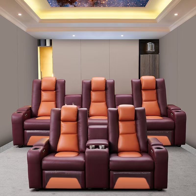 Linlamlim-sofá de cuero genuin - Home Cinema Sofa reseña y precio