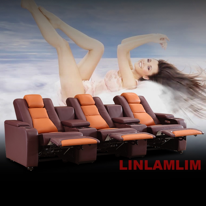 Linlamlim-sofá de cuero genuin - Home Cinema Sofa reseña y precio