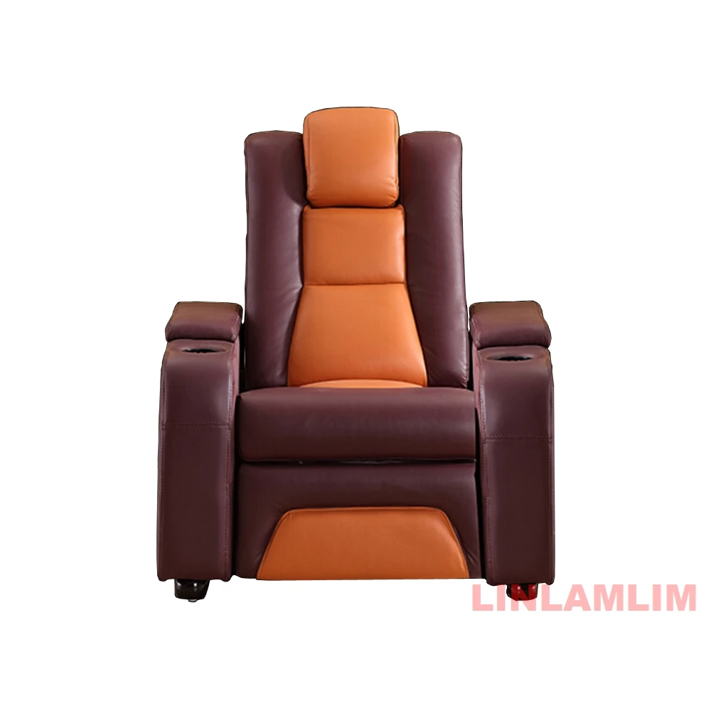 Linlamlim-sofá de cuero genuin - Home Cinema Sofa reseña y precio