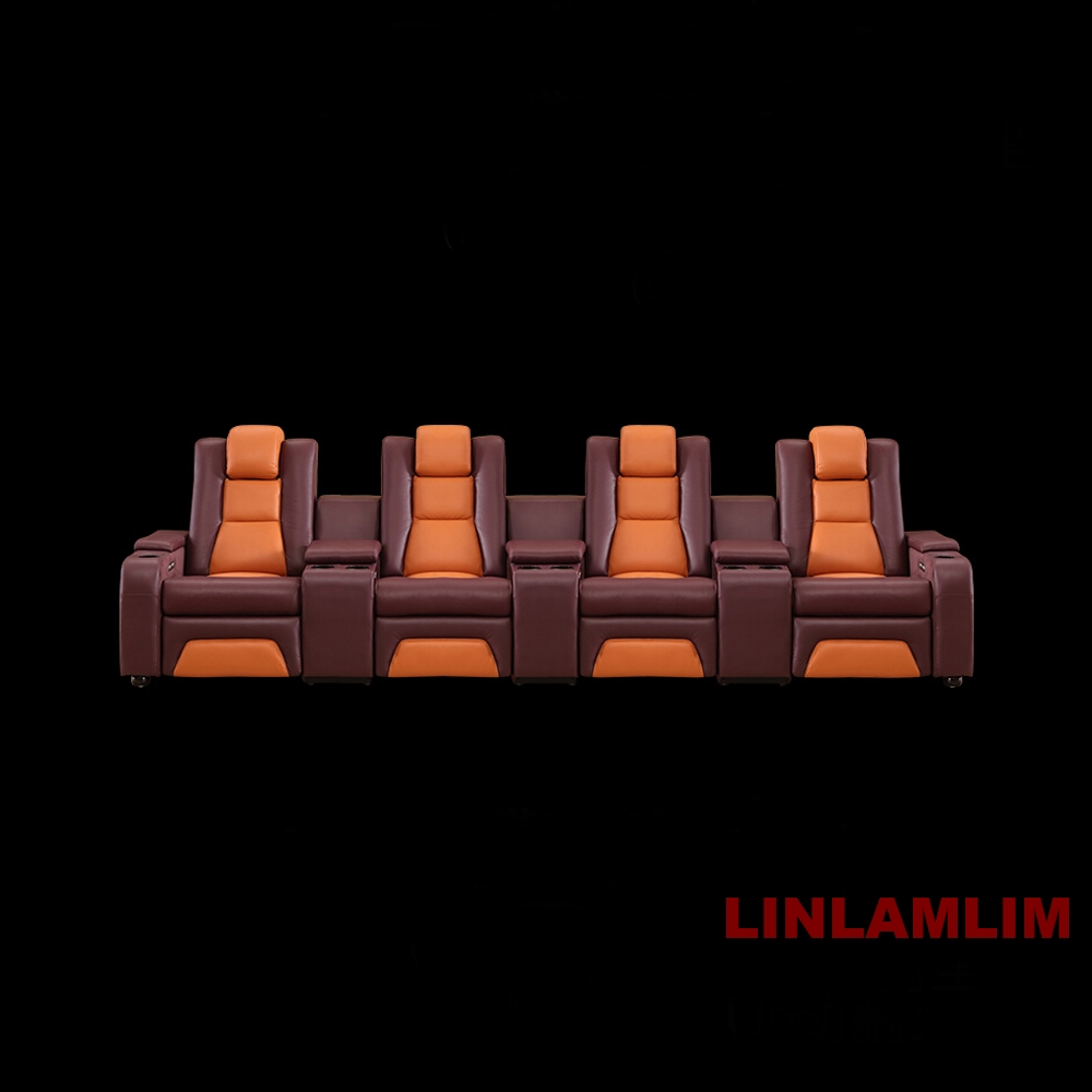 Linlamlim-sofá de cuero genuin - Home Cinema Sofa reseña y precio