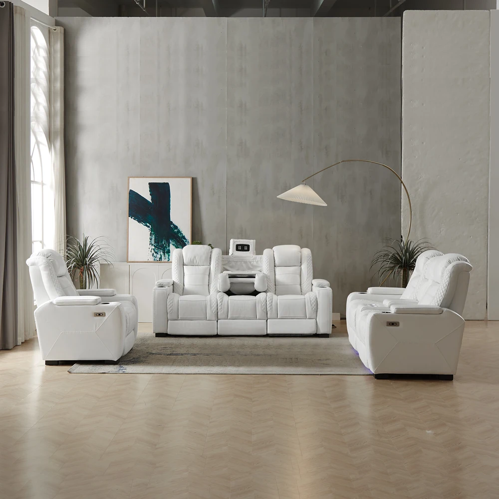 Sofá Reclinable Eléctrico de L - Home Cinema Sofa reseña y precio