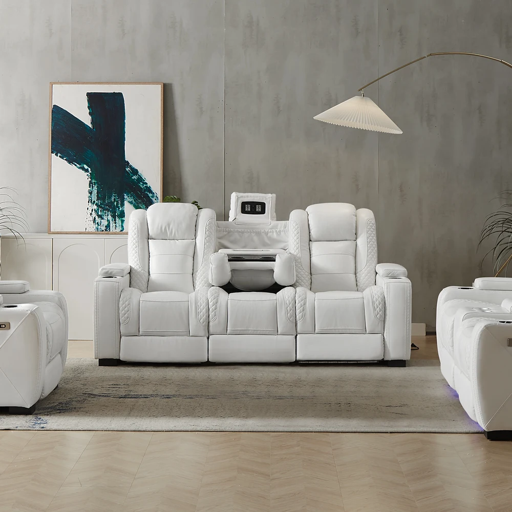 Sofá Reclinable Eléctrico de L - Home Cinema Sofa reseña y precio