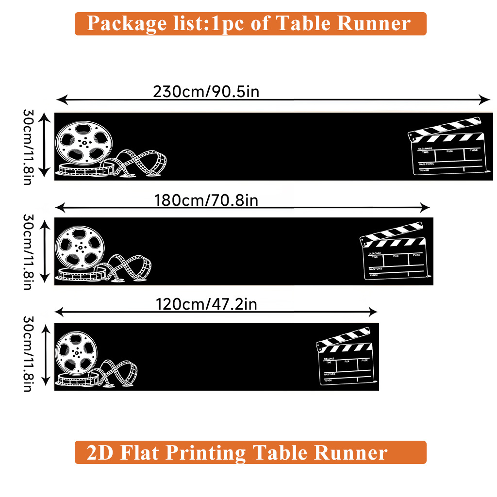 Camino de mesa con estampado d - Home Cinema Restaurant reseña y precio