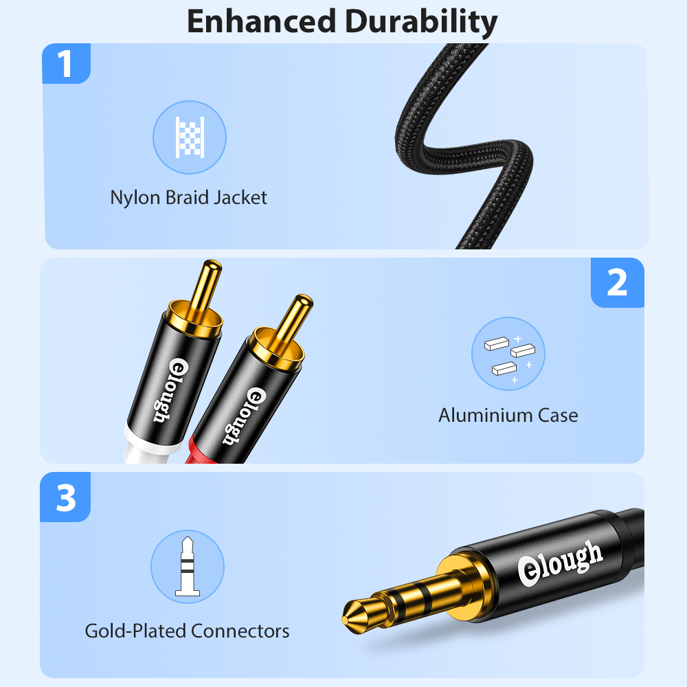 Elough-Cable RCA AUX para alta - Home Cinema Dvd reseña y precio