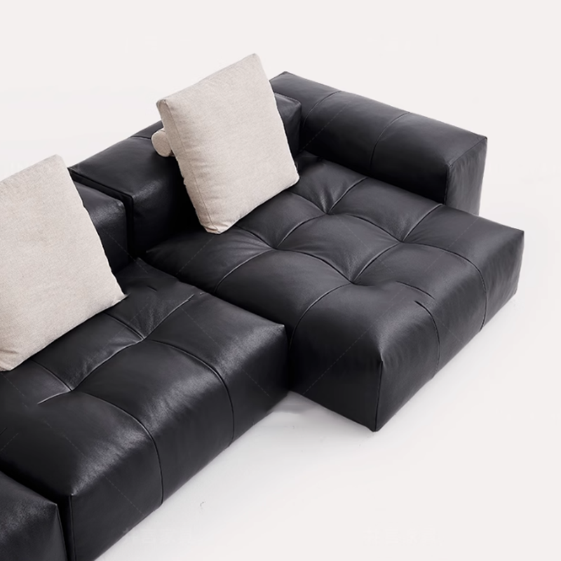 Sofá comprimido de cuero nórdi - Home Cinema Sofa reseña y precio