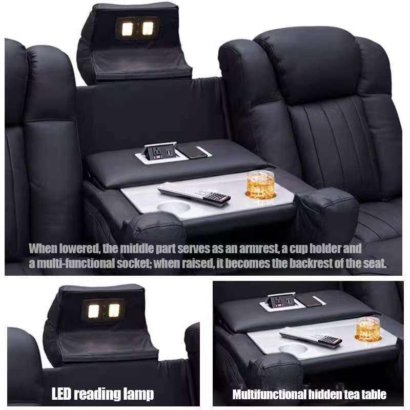 Sofá Reclinable Eléctrico de C - Home Cinema Sofa reseña y precio