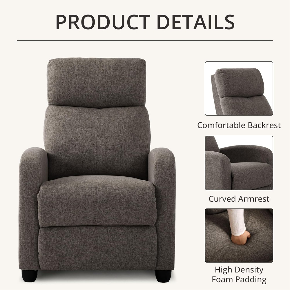 Sillón Reclinable Manual Moder - Home Cinema Sofa reseña y precio