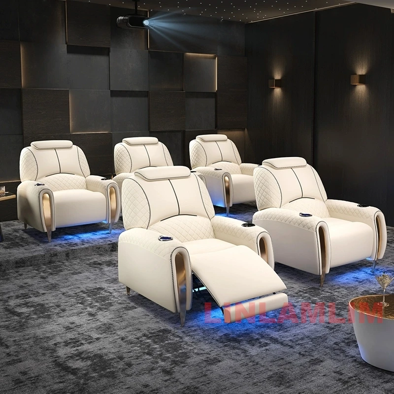 Sofá reclinable eléctrico de l - Home Cinema Sofa reseña y precio