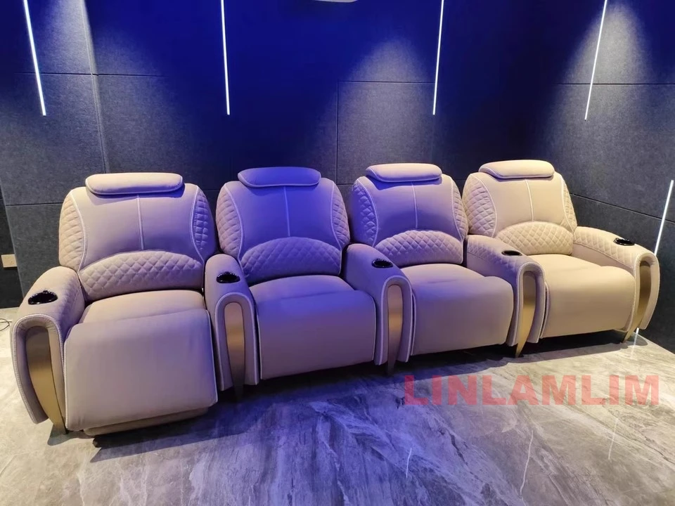 Sofá reclinable eléctrico de l - Home Cinema Sofa reseña y precio