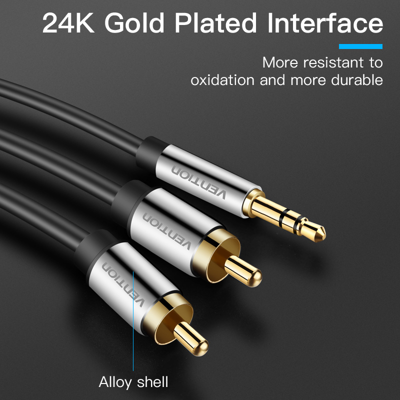 Vention Cable RCA 3,5 a 2rca c - Home Cinema Dvd reseña y precio